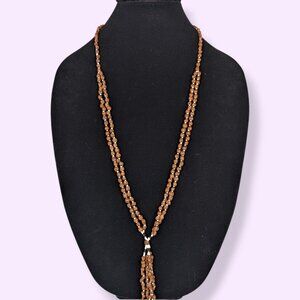 (2/$20) V. Bohemian Seed Bead Necklace